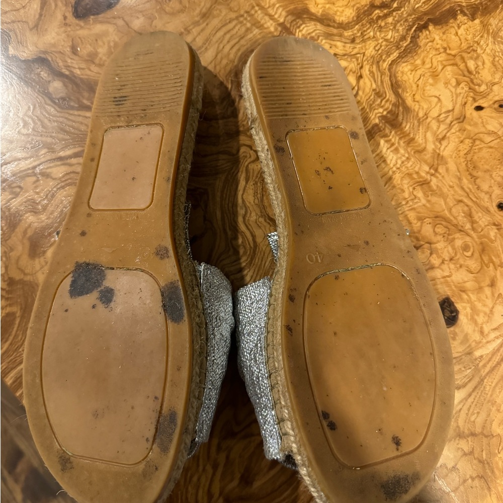 Manebi Slides With Silver Metallic Tie Size 40 - image 2